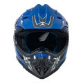 Kask Motocyklowy dla dzieci Enduro Niebieski S